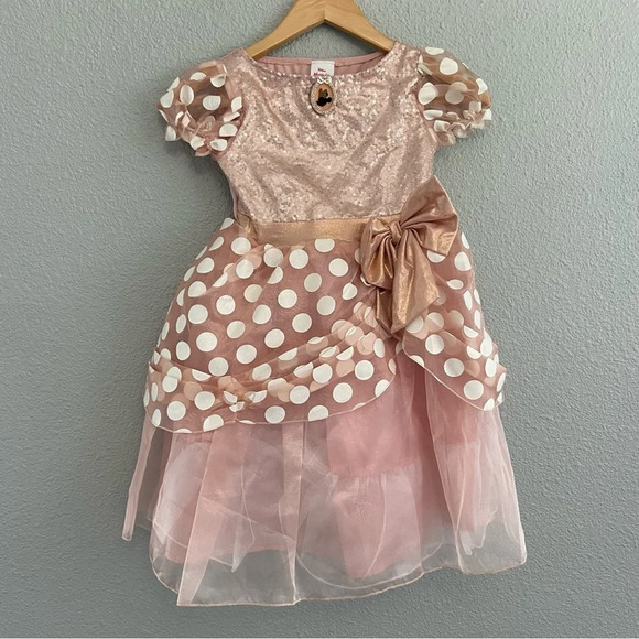 Disney Other - Disney Rose Gold Minnie Mouse Dress Size Small 4-6